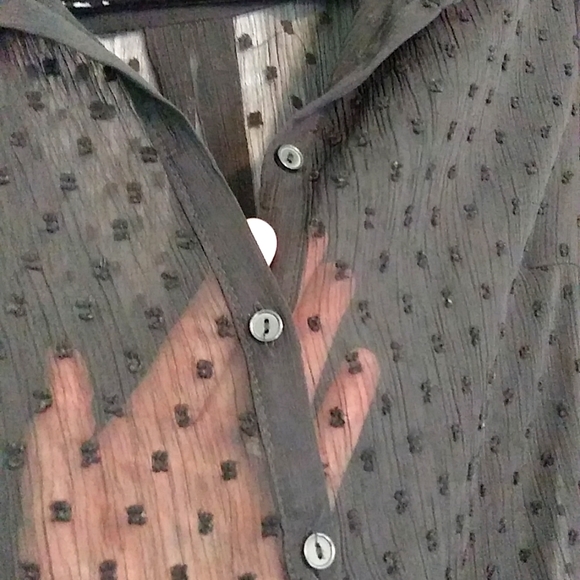 Black Lace long sleeve Size L - Picture 2 of 6